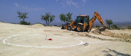 Excavación cúpula geodésica Jumilla Excavación 01
