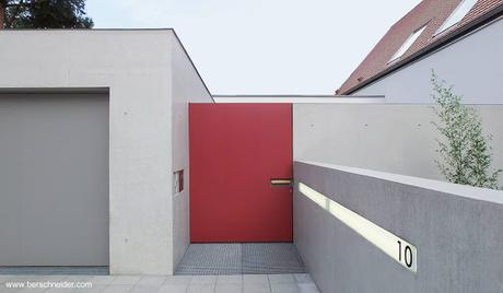 Casa moderna de suburbio en Alemania.
