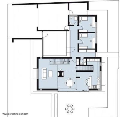 Casa moderna de suburbio en Alemania.