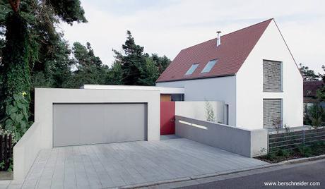 Casa moderna de suburbio en Alemania.