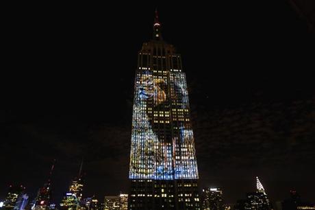 Proyecciones sobre el Empire State para ayudar a los animales en peligro de extinción