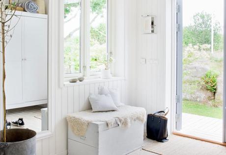 estilo nórdico escandinavo estilo campestre nórdico (nordic country) El estilo coastal cottage decoración tonos naturales decoración en blanco Casa de madera casa de la playa cabaña estilo nórdico 