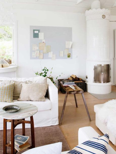 estilo nórdico escandinavo estilo campestre nórdico (nordic country) El estilo coastal cottage decoración tonos naturales decoración en blanco Casa de madera casa de la playa cabaña estilo nórdico 