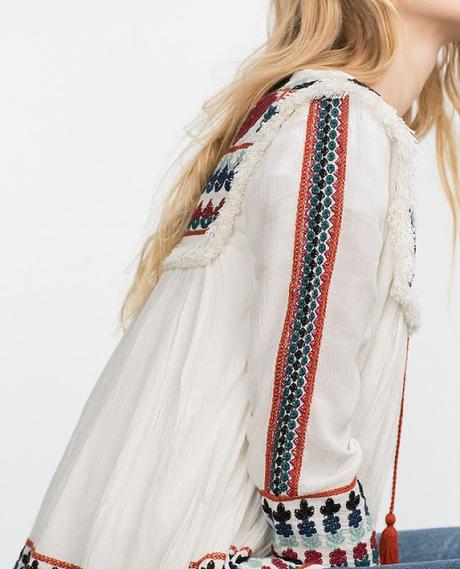 TRENDS; ZARA EMBROIDERED JACKET AGAIN.-