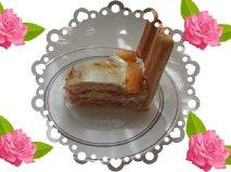 CHARLOTA DE MELOCOTÓN CON CREMA DE LIMÓN