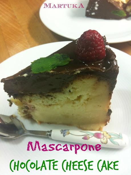 Cheesecake De Mascarpone Con Chocolate (Mascarpone Chocolate Cheesecake)