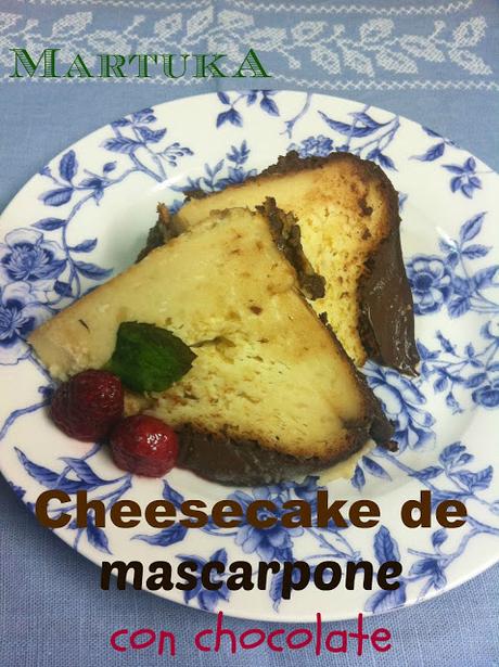 Cheesecake De Mascarpone Con Chocolate (Mascarpone Chocolate Cheesecake)