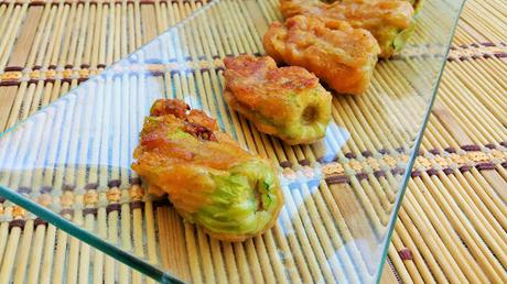 Flores de calabacín rebozados