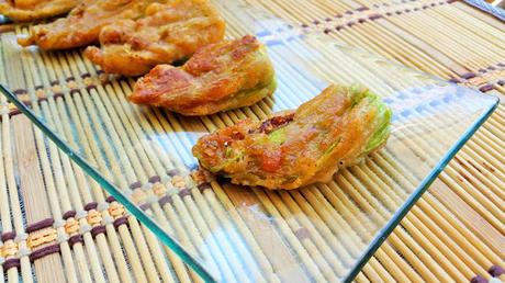 Flores de calabacín rebozados