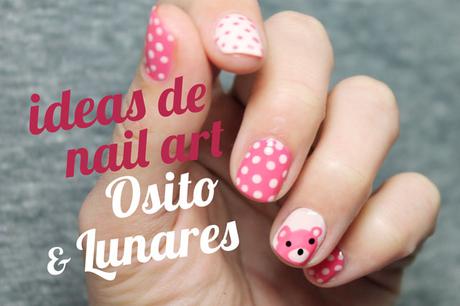 Uñas decoradas paso a paso con aminales oso nail art fácil