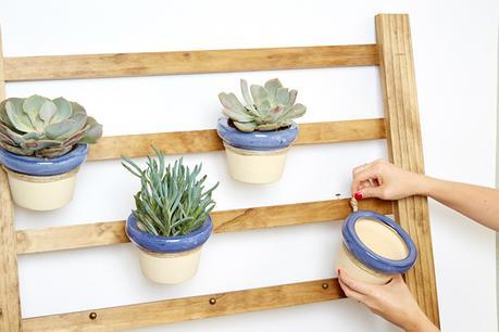 Inspiración: Macetas colgadas en una escalera