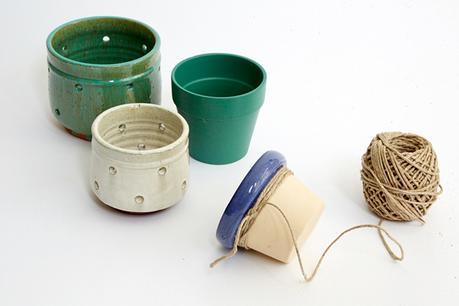 Inspiración: Macetas colgadas en una escalera