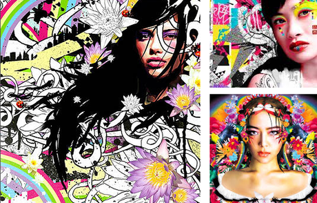 drew flaherty, collage de pintura y fotografía