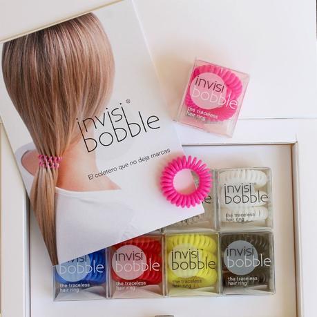 Cajita de Invisibobble con los 8 colores básicos disponibles