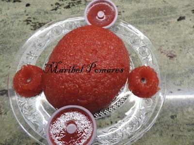Gelatina de sandia.