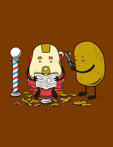 Unas divertidas ilustraciones que muestran cómo sería el día a día de la comida