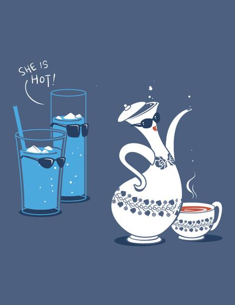 Unas divertidas ilustraciones que muestran cómo sería el día a día de la comida