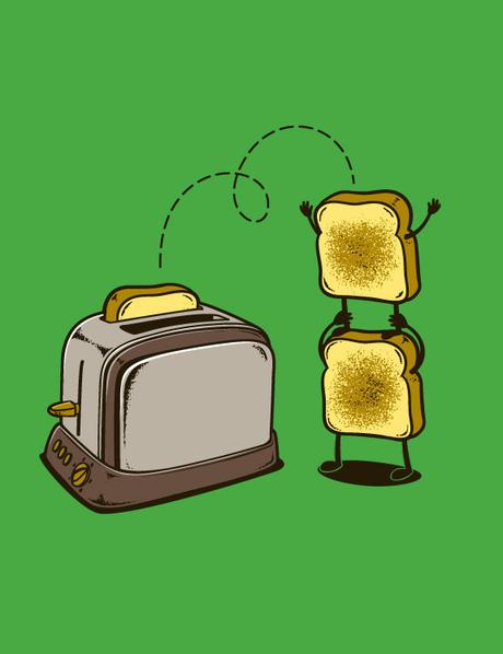 Unas divertidas ilustraciones que muestran cómo sería el día a día de la comida