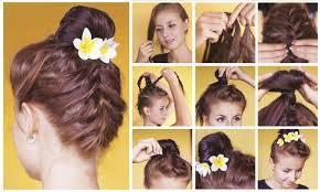 recogido alto trenzado