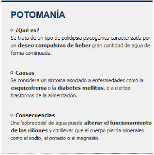 Beber agua en exceso, un riesgo para la salud