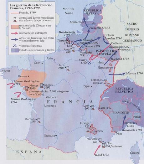 REVOLUCIÓN FRANCESA: ANEXIÓN DE NUEVOS TERRITORIOS Y PRIMERA COALICIÓN