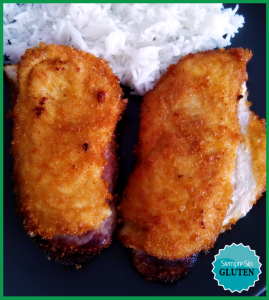 Libritos de pollo con bacon y queso (Sin Gluten, Sin Lácteos, Sin Huevo)