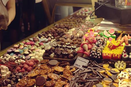 En la Boquería y otros lugares de Barcelona