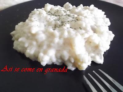 Risotto cremoso con pollo Risotto cremoso con pollo