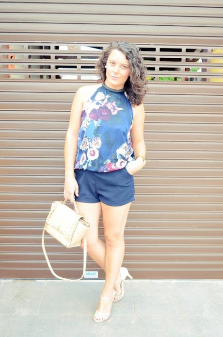 Mi vestido azul - Flower Mini Jumpsuit (3)