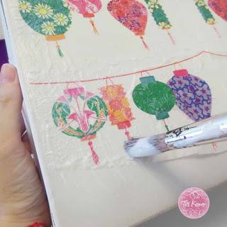 manualidades con niños decoupage