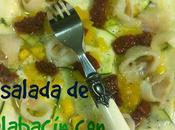 Ensalada Calabacín Bacalao Ahumado Tomates Secos