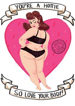 drawing Illustration art love your body, body positive, curves, sexy