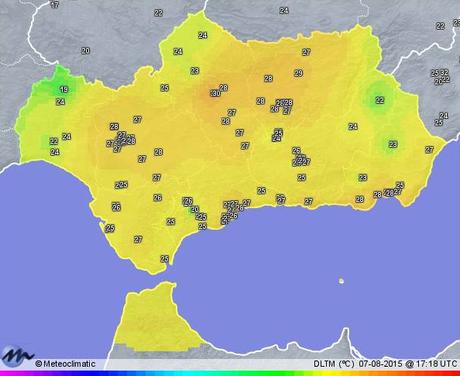 Andalucía vive unas de sus noches más cálidas