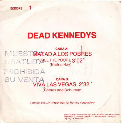 Dead Kennedys Kill Poor Edicion Promocional 1981
