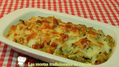 Verduras con bechamel