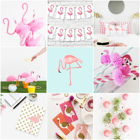 Flamingo tendencia decorativa