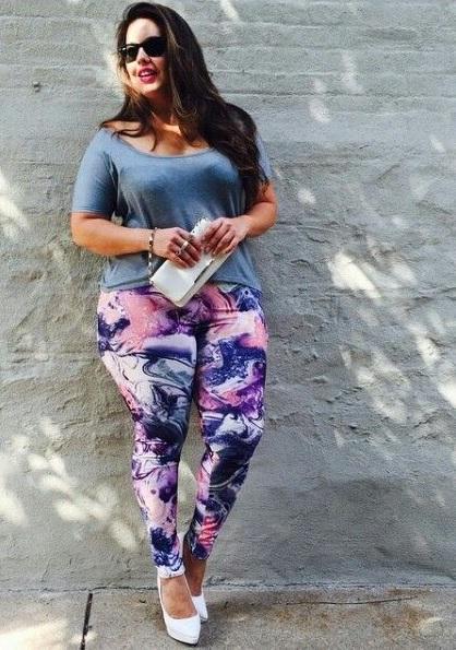 LEGGINS CON ESTAMPADO PARA GORDITAS