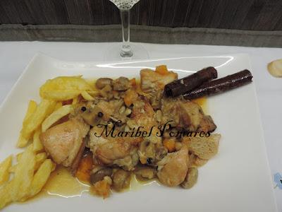 Pollo al aroma de canela.