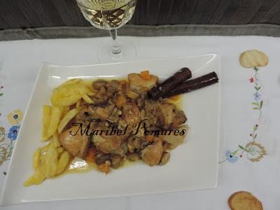 Pollo al aroma de canela.