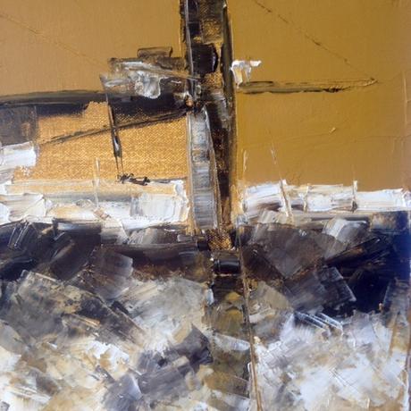 barco carbonero ENDESA.Óleo espátula lienzo. 2015.04...