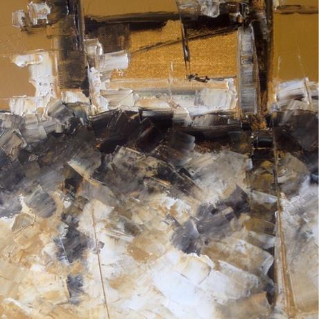 barco carbonero ENDESA.Óleo espátula lienzo. 2015.04...