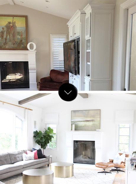 ANTES/DESPUÉS: CÓMO TRANSFORMAR UN SALÓN OSCURO EN OTRO LUMINOSO Y CHIC