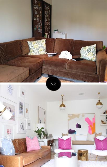 ANTES/DESPUÉS: CÓMO TRANSFORMAR UN SALÓN OSCURO EN OTRO LUMINOSO Y CHIC