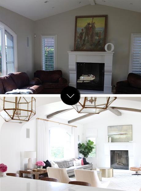 ANTES/DESPUÉS: CÓMO TRANSFORMAR UN SALÓN OSCURO EN OTRO LUMINOSO Y CHIC