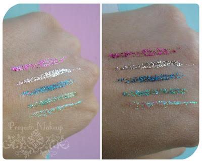 REVIEW DELINEADORES CON GLITTER BH COSMETICS