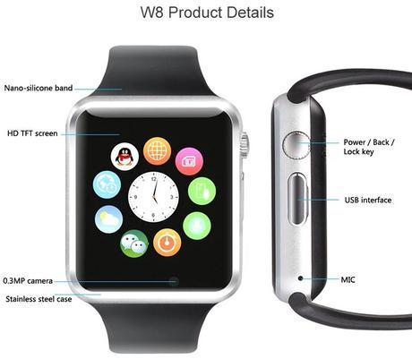 W8, el Smartwatch de bajo costo que se sincroniza con tu móvil W8, el Smartwatch de bajo costo que se sincroniza con tu móvil