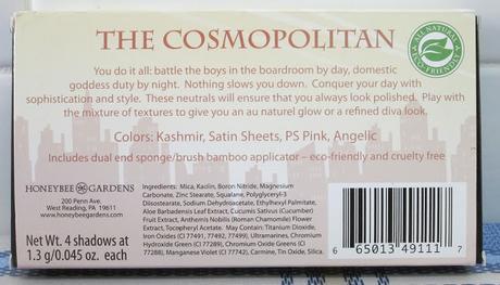 Cosmopolitan Eyeshadow Palette + Nail Polish Remover (Honeybee Gardens)