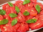 Ensalada tomates verdad) calamares plancha