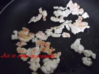 Brazo de gitano de pollo