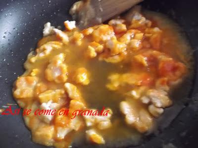 Brazo de gitano de pollo